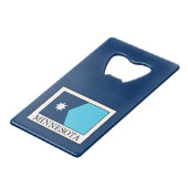 Minnesota Geldbeutel Flaschenöffner (Vorderseite Schrägansicht)