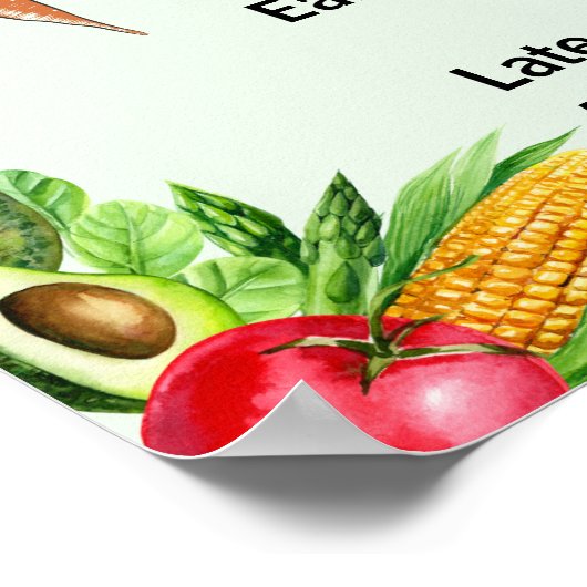 Minnesota Gemüsegarten Poster (Ecke)