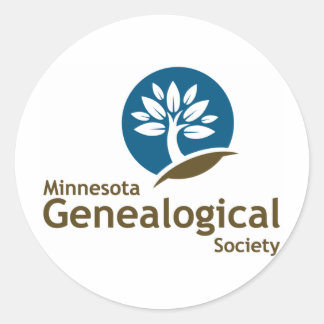 Minnesota Genealogische Gesellschaft Runder Aufkleber