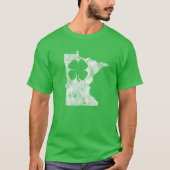 Minnesota Geschenk St. Patrick's Day Kleeblatt Clo T-Shirt (Vorderseite)