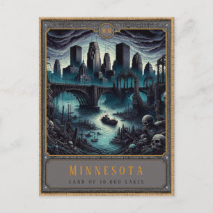 Minnesota   Gothic-Art-Postkarte Postkarte
