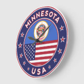 Minnesota Große Wanduhr (Winkel)
