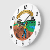 Minnesota Große Wanduhr (Winkel)