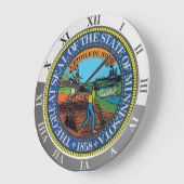 Minnesota Große Wanduhr (Winkel)