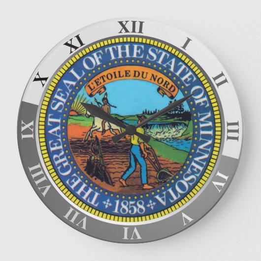 Minnesota Große Wanduhr (Vorderseite)
