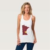 Minnesota Heart Shirt (maroon) - Anpassbar! (Vorderseite Vollansicht)