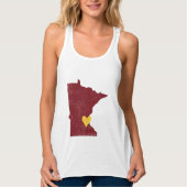 Minnesota Heart Shirt (maroon) - Anpassbar! (Vorderseite)