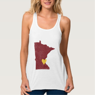 Minnesota Heart Shirt (maroon) - Anpassbar!