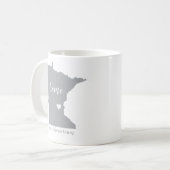 Minnesota Heimat Tasse mit Personalisierung (Vorderseite Links)