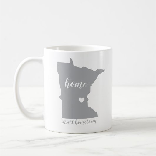 Minnesota Heimat Tasse mit Personalisierung (Links)