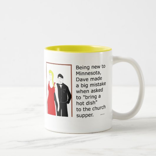 Minnesota "heißer Teller" Zweifarbige Tasse (Rechts)