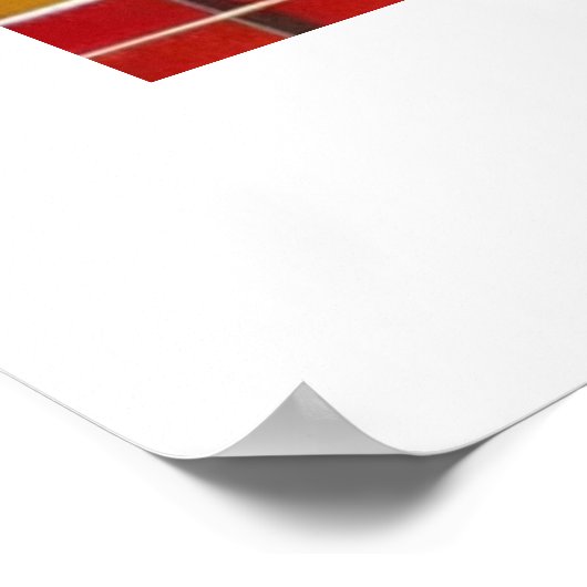 Minnesota Herbstwald und See Poster (Ecke)