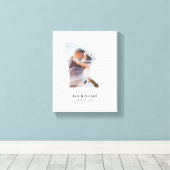 Minnesota Hochzeitstag Leinwand - Weiß (Insitu (Holzboden))