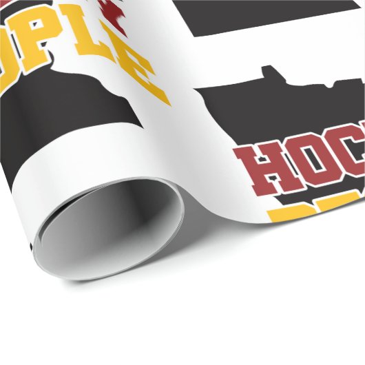 Minnesota Hockey People Wrapping Paper Geschenkpapier (Rolleneckpunkt)