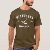Minnesota-Hockey-Retro Logo T-Shirt (Vorderseite)