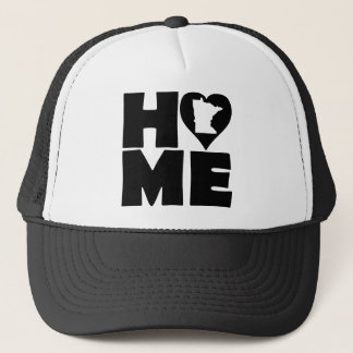 Minnesota Home Heart State Ball Cap Trucker Hat Truckerkappe