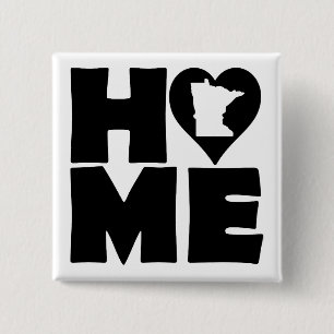 Minnesota Home Heart State Button Abzeichen Anstec