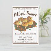 Minnesota Hot Disa Tater Tot Casserole Einladung (Stehend Vorderseite)