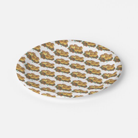 Minnesota Hot Disa Tater Tot Casserole Pappteller (Schrägansicht)