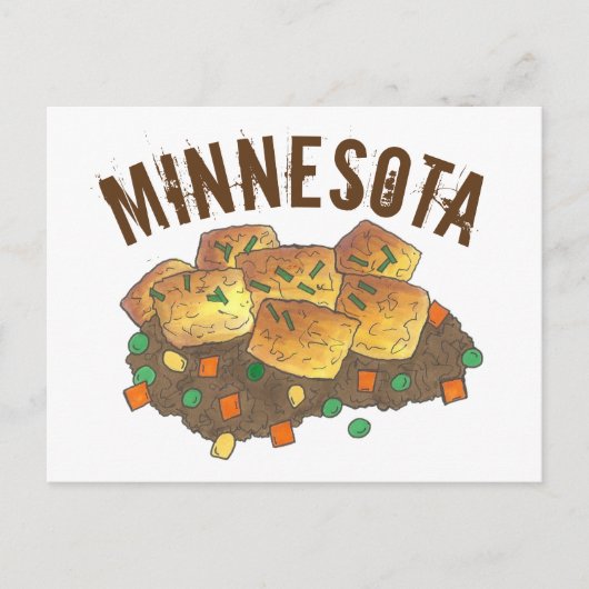 Minnesota Hot Disa Tater Tot Casserole Postkarte (Vorderseite)