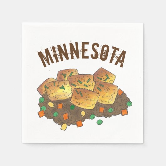 Minnesota Hot Disa Tater Tot Casserole Serviette (Vorderseite)