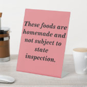 Minnesota Hütte Food Law Table Signature-Zeichen Sockelschild (In SItu)