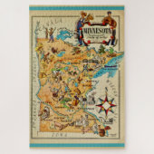 Minnesota Illustrated 20x30 Map  Puzzle (Vertikal)