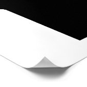 Minnesota in Schwarz und Weiß Poster (Ecke)