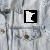 Minnesota in Weiß und Schwarz Button (Beispiel)