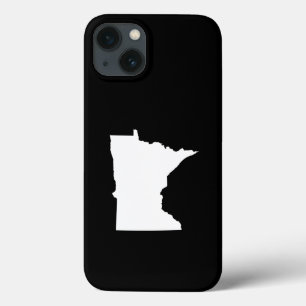Minnesota in Weiß und Schwarz iPhone 13 Hülle