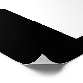 Minnesota in Weiß und Schwarz Poster (Ecke)