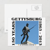 Minnesota Infanterie - 150. Gettysburg Postkarte (Vorne/Hinten)