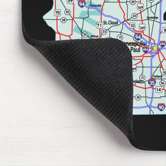 Minnesota Interstate Map Mousepad (Ecke)
