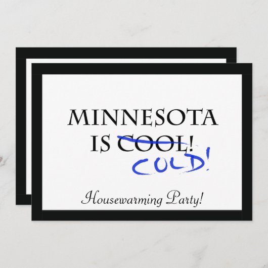Minnesota ist Cool (Vorne/Hinten)