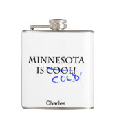 Minnesota ist Cool Flachmann (Vorderseite)