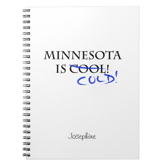 Minnesota ist Cool Notizblock (Vorderseite)