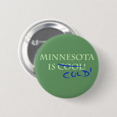 Minnesota ist Cool - und kalt! Button (Vorne & Hinten)