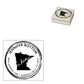 Minnesota Karte drucken Gummistempel (Stempel)