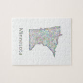 Minnesota-Karte Puzzle (Horizontal)
