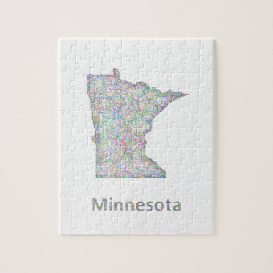 Minnesota-Karte Puzzle