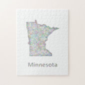 Minnesota-Karte Puzzle (Vertikal)