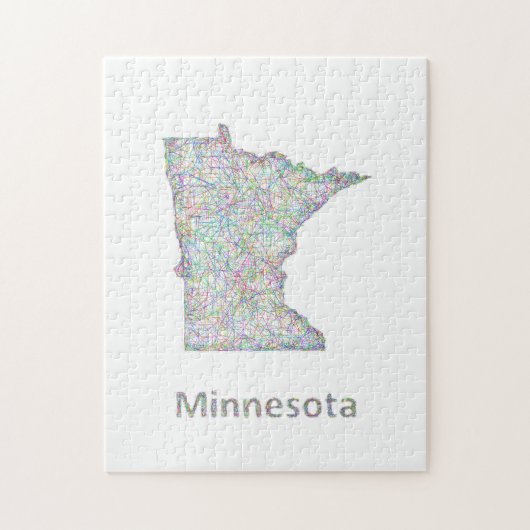 Minnesota-Karte Puzzle (Vertikal)
