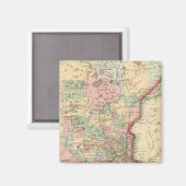 Minnesota Karte von Mitchell Magnet (Vorderseite/Rückseite)