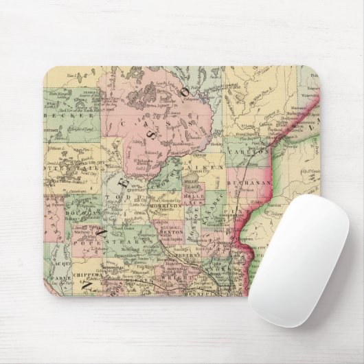 Minnesota Karte von Mitchell Mousepad (Mit Mouse)