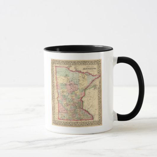 Minnesota Karte von Mitchell Tasse (Rechts)