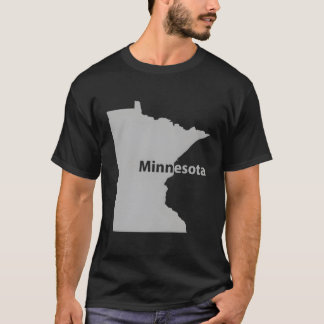 Minnesota Karte Zuhause Staatsstolz Geschenk T-Shirt