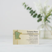 Minnesota-Karten-Visitenkarte Visitenkarte (Stehend Vorderseite)