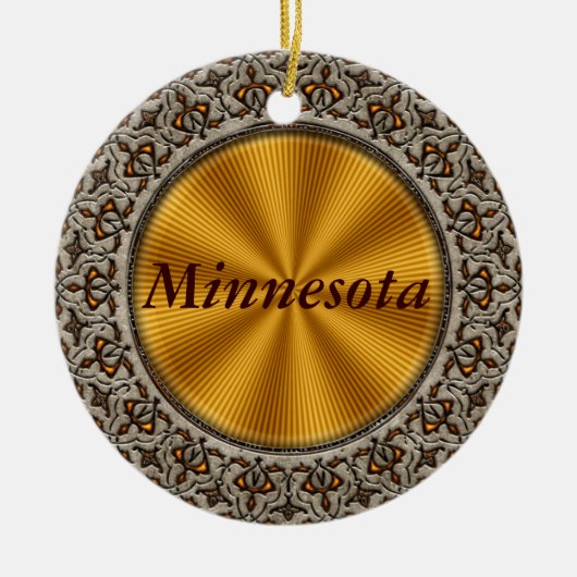 Minnesota Keramik Ornament (Vorne)