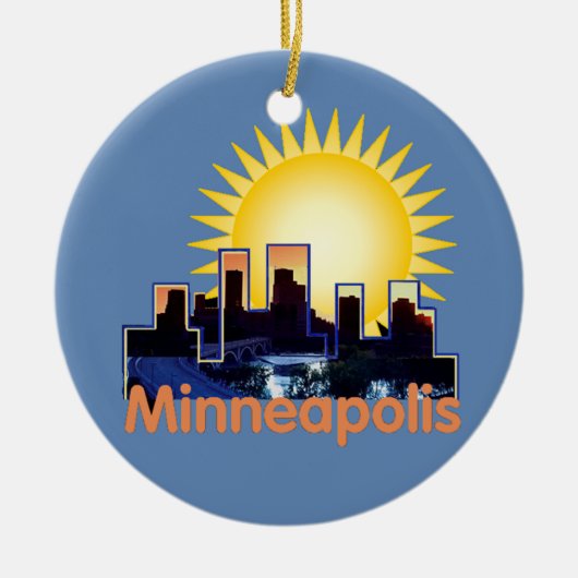 Minnesota Keramik Ornament (Vorne)