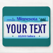 Minnesota-Kfz-KennzeichenMausunterlage Mousepad (Vorne)